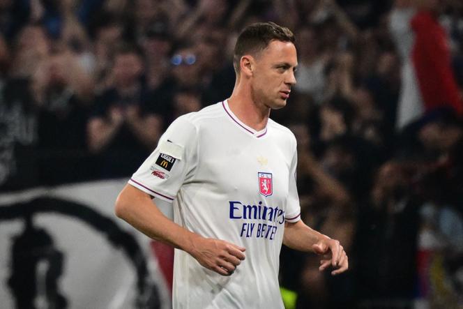 Le joueur de Lyon Nemanja Matic avait masqué le message de lutte contre l’homophobie dans le football à l’occasion de la dernière journée de Ligue 1, à Décines-Charpieu (Rhône), le 17 mai 2025.