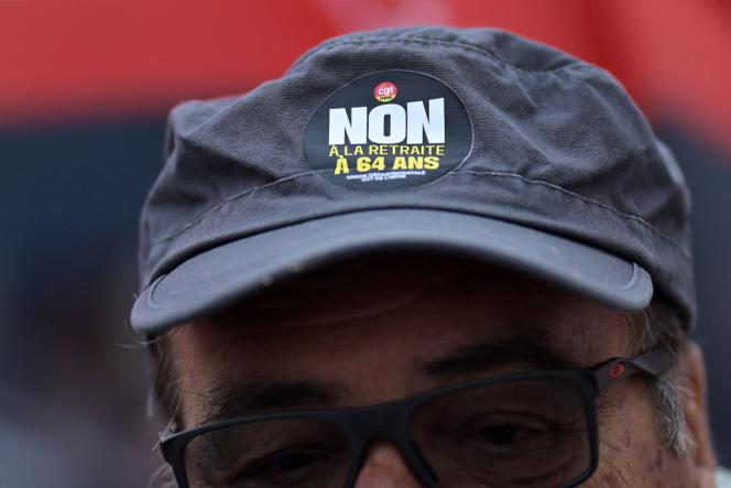 Lors d’une manifestation pour l’abrogation de la réforme des retraites, à Rennes, le 5 juin 2025.