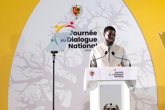 Le président sénégalais, Bassirou Diomaye Faye, lors de l’ouverture du dialogue national à Diamniadio, près de Dakar, le 28 mai 2025.