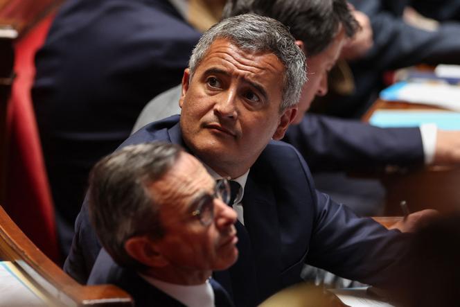 Le ministre de la justice, Gérald Darmanin, pendant une séance de questions au gouvernement, à l’Assemblée nationale, le 3 juin 2025.