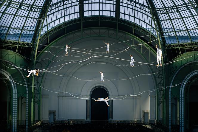 « Vertige », de Rachid Ouramdane, Christophe Chassol et Nathan Paulin, au Grand Palais, à Paris, en juin 2025.