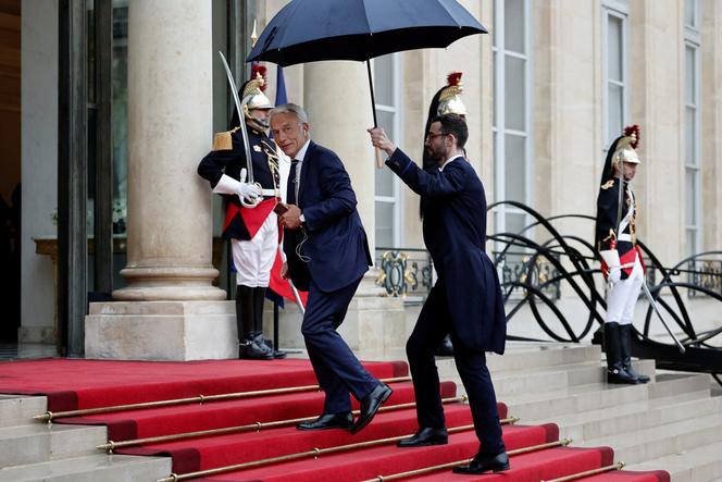 O chefe de Medef, Patrick Martin, no Elysée, em 5 de junho de 2025.