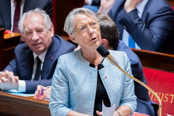 La ministre de l’éducation nationale, Elisabeth Borne, lors d’une séance de questions au gouvernement, à l’Assemblée nationale, le 28 mai 2025.