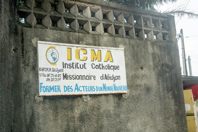 L’entrée de l’Institut catholique missionnaire d’Abidjan (ICMA), en mai 2025.