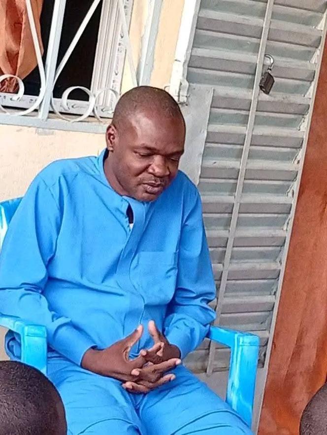 Robert Gam, le secrétaire général du PSF, après sa libération, à N’Djamena.