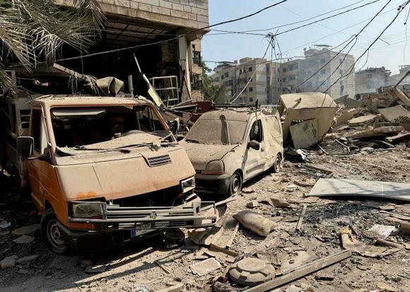En los suburbios del sur de Beirut, el día después de los ataques israelíes en el Líbano, el 6 de junio de 2025.