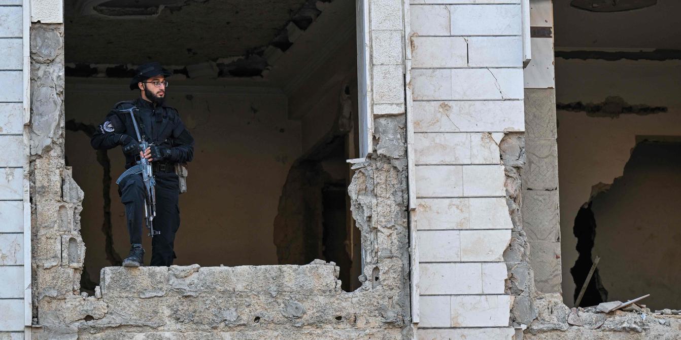 Vue du camp de djihadistes en Syrie