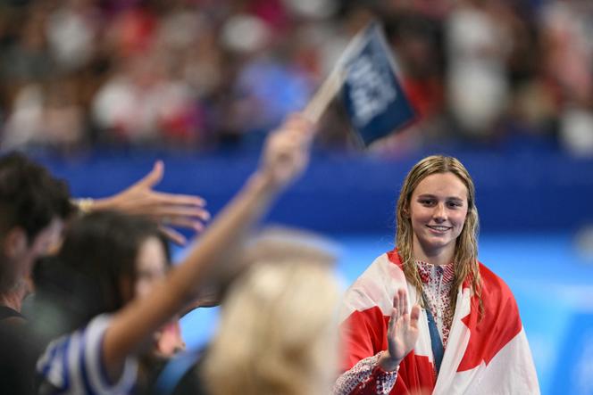 La Canadienne Summer McIntosh lors des Jeux olympiques de Paris, à Nanterre, le 3 août 2024.