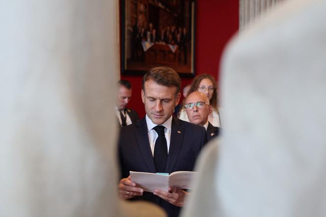 Le président français, Emmanuel Macron, lors de sa visite d’Etat de deux jours à Monaco avant l’UNOC3, le 8 juin 2025.