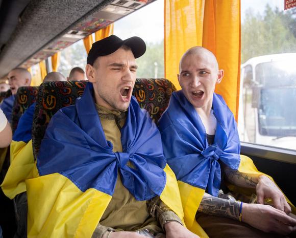 Ukrayna savaş esiri otobüsünde, Ukrayna, 9 Haziran 2025.
