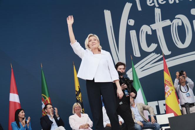 Marine Le Pen, à Mormant-sur-Vernisson, le 9 juin 2025.