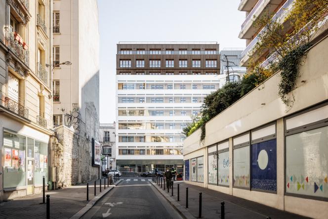 Le garage en silo de l’avenue Parmentier transformé par l’Atelier Téqui, à Paris 11ᵉ.