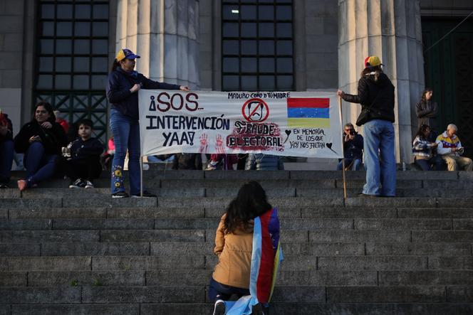 Manifestation organisée par l’opposition vénézuélienne, à Buenos Aires, en Argentine, le 17 août 2024.