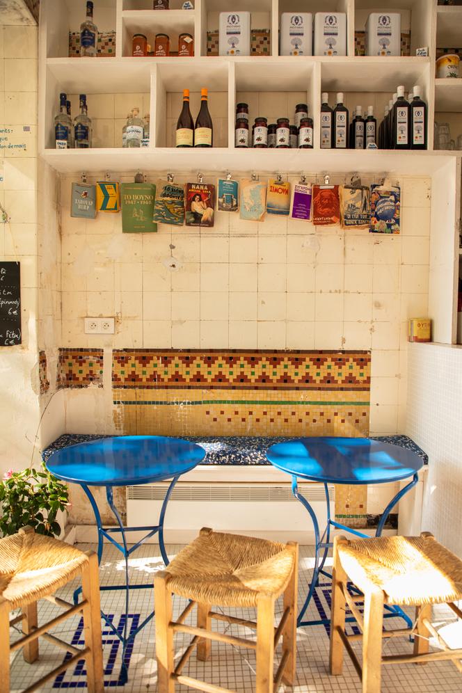 Le restaurant Yorgaki, rue des Martyrs (Paris 9ᵉ).