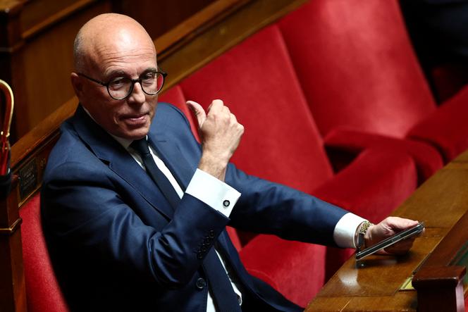 Eric Ciotti, président du groupe parlementaire de l’Union des droites pour la République (UDR), assiste à la séance des questions au gouvernement à l’Assemblée nationale, 10 juin 2025.