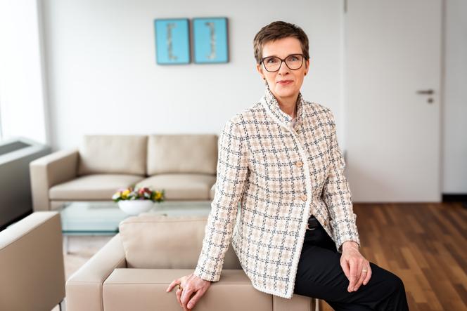 Claudia Buch, à la Banque centrale européenne, à Francfort-sur-le-Main, en Allemagne, le 24 juillet 2024.