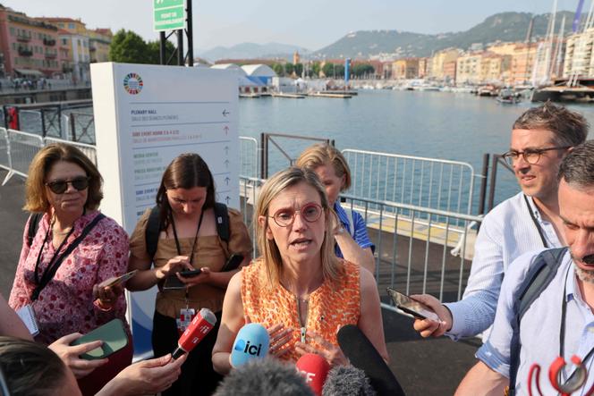 La ministre de la transition écologique, Agnès Pannier-Runacher, à Nice, le 10 juin 2025.