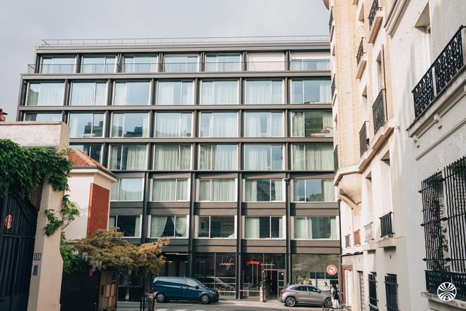 L’hôtel-restaurant Lyf, à Paris, a ouvert début mai dans le 20ᵉ arrondissement, à Paris.