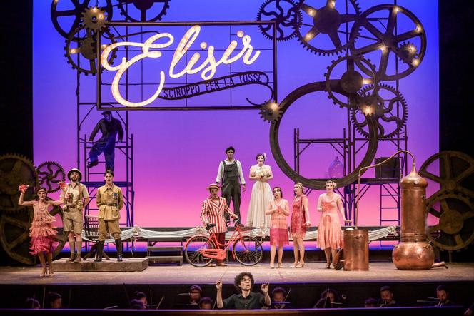 « Un Elixir d’amour », d’après Donizetti, au théâtre des Champs-Elysées, le 11 juin 2025.
