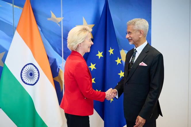 Rencontre d’Ursula von der Leyen et Subrahmanyam Jaishankar, ministre indien des Affaires étrangères, à la Commission européenne. Bruxelles, le 10 juin 2025.