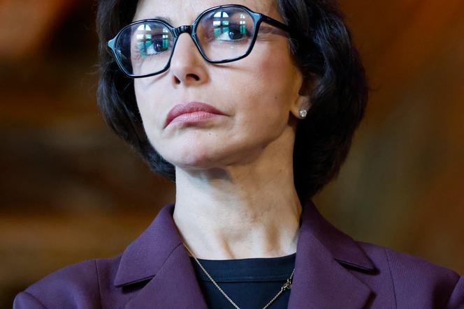 La ministre de la culture, Rachida Dati, ici au Festival de l’histoire de l’art, à Fontainebleau (Seine-et-Marne), le 6 juin 2025.