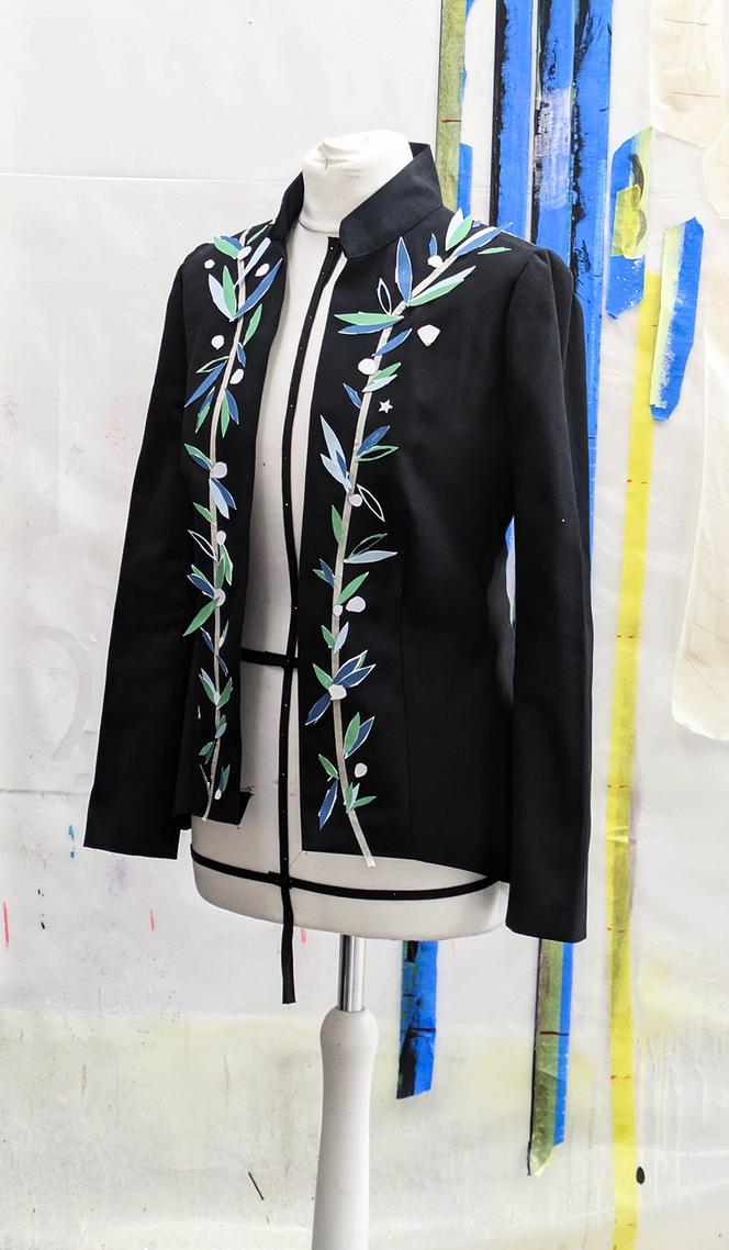 La veste verte de l’Académie des beaux-arts.