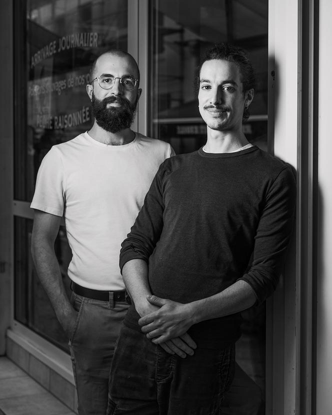 Simon Turmel et Yannick Costa, fondateurs de la poissonnerie Montreuil sur Mer, Montreuil, le 4 juin 2025.