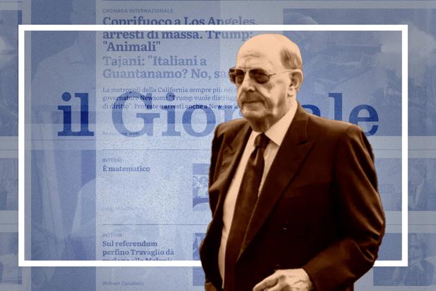 Photomontage. Antonio Angelucci, à Rome, le 27 février 2023.