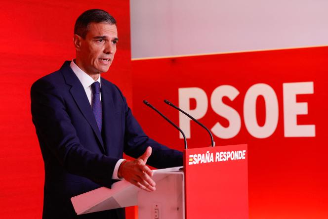 O presidente do governo espanhol, Pedro Sanchez, em 12 de junho de 2025, em Madri.