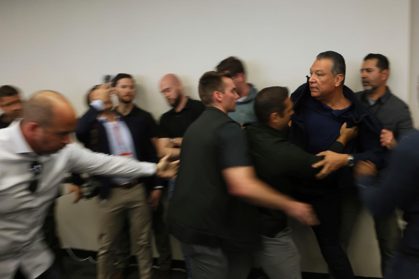 Democratic Senator aggressively removed and handcuffed during Homeland Security Secretary's Los Angeles news conference