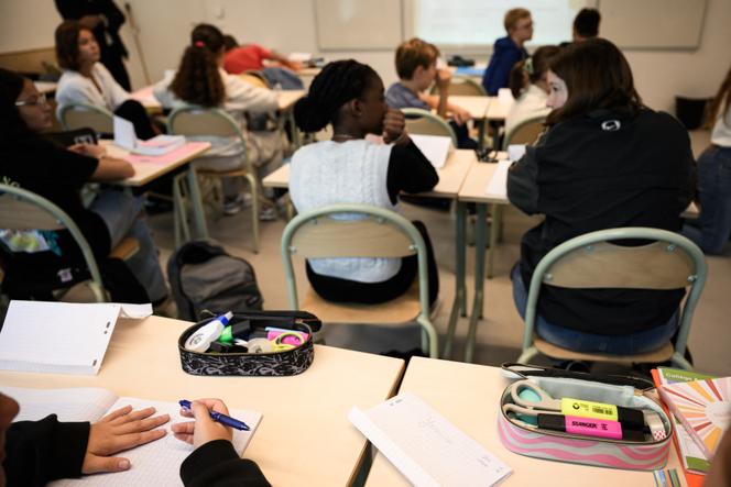 Au collège Auguste-Brizeux, à Lorient (Morbihan), le 5 septembre 2024.