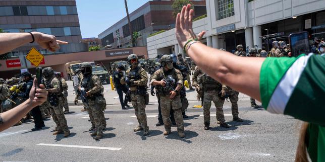 How Donald Trump is using the military in Los Angeles for political gain
