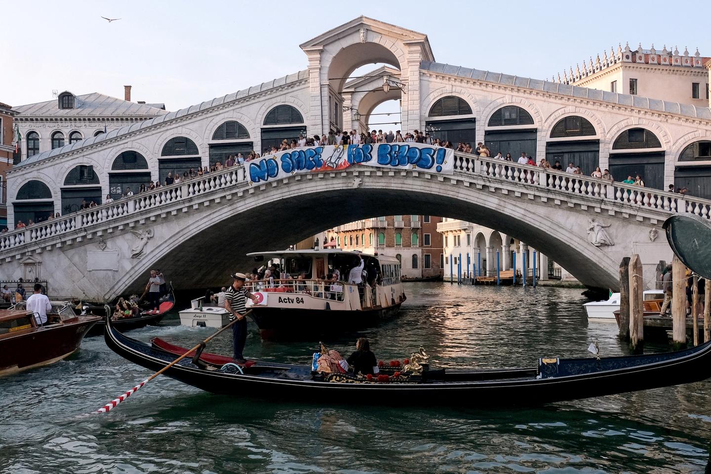 Venice locals protest three-day Jeff Bezos wedding extravaganza