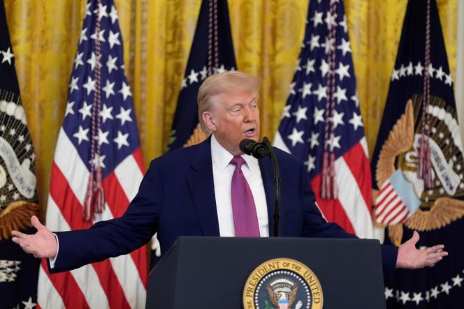 Le président des Etats-Unis, Donald Trump, à la Maison Blanche, jeudi 12 juin 2025, à Washington.