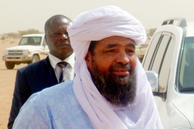 Iyad Ag Ghali, le chef du Groupe de soutien à l’islam et aux musulmans (GSIM), à Kidal, au Mali, le 7 août 2012.