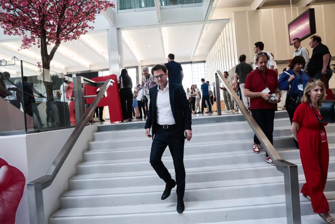Le maire sortant de Rouen, Nicolas Mayer-Rossignol, lors du 81e congrès du Parti socialiste, à Nancy, le 14 juin 2025.