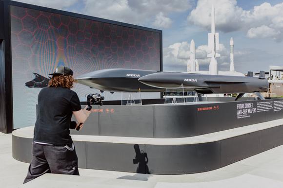Le stand MBDA, au Bourget, le 14 juin 2025.