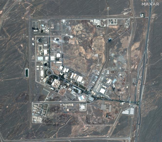 Une image satellite de l’usine d’enrichissement nucléaire de Natanz (Iran) datée du 15 juin 2025, après un bombardement israélien.