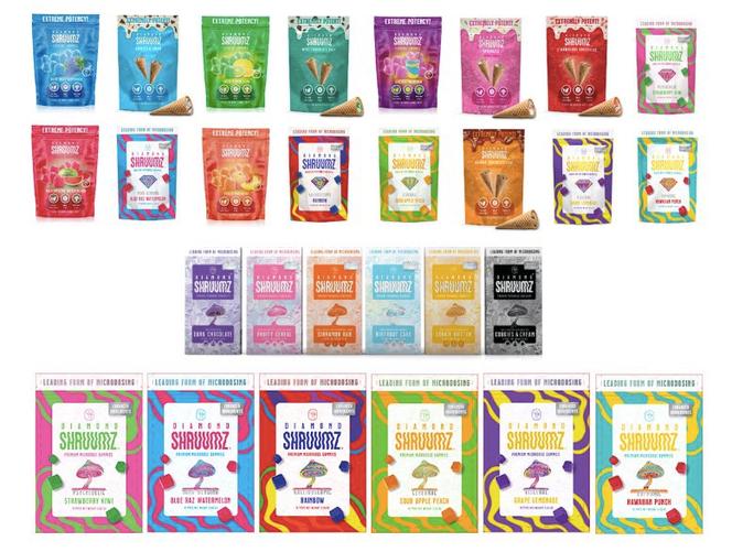 Produits de la marque Diamond Shruumz retirés de la vente aux États-Unis en juin 2024.