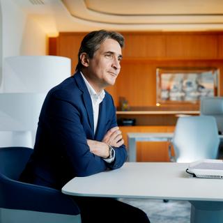 Patrice Caine, PDG de Thales, dans son bureau à Meudon (Hauts-de-Seine).