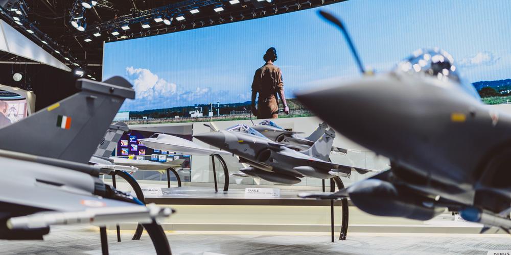 Vue du salon du Bourget, le 14 juin 2025. - SIMONE PEROLARI POUR « LE MONDE »