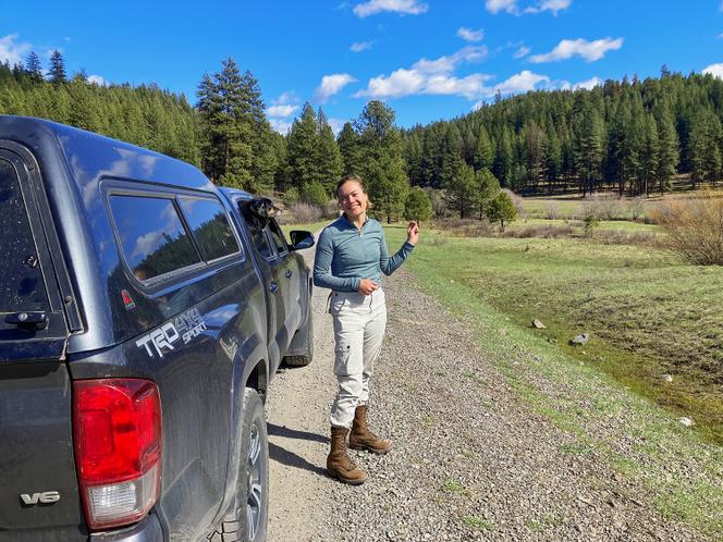 Isabella Isaksen, fonctionnaire au Service des forêts des Etats-Unis dans l’Oregon, a été licenciée puis réintégrée (ici, le 19 avril 2025).