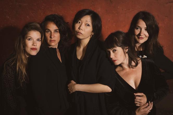 Fiona McGown, Marion Tassou, Diana Soh, Julie Mathevet et Anaïs Bertrand du Quatuor Présages, en 2024.