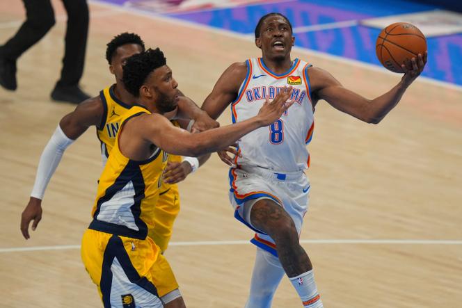 Le joueur d’Oklahoma City Jalen Williams a brillé contre les Pacers, marquant à lui seul 40 points, à Oklahoma City, le 16 juin 2025.