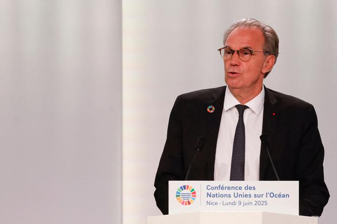 O Presidente (Renascença) da região Provence-Alpes-Côte d'Azur, Renaud Muselier, em Nice, 9 de junho de 2025.