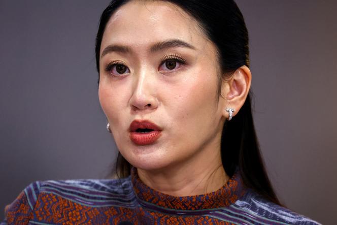 O primeiro -ministro tailandês, Paetongtarn Shinawatra, em Bangkok, em 10 de junho de 2025. 