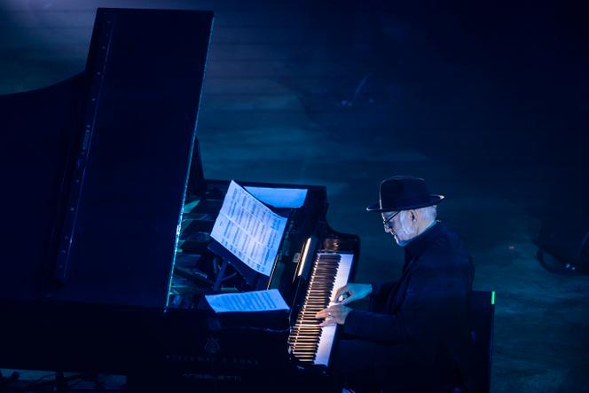 Ludovico Einaudi au Teatro Dal Verme, à Milan (Italie), en décembre 2024.