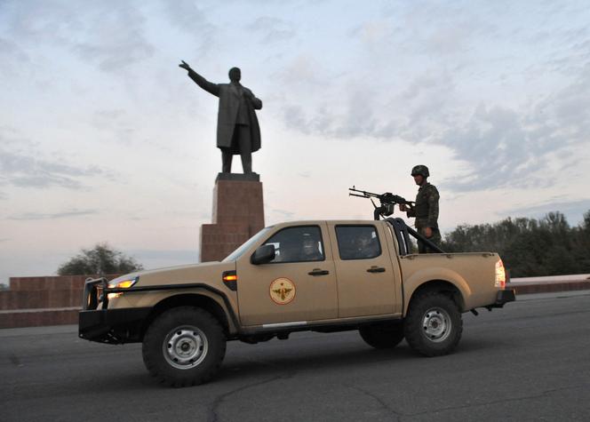 La plus grande statue de Lénine d’Asie centrale, à Och, au Kirghizistan, le 9 octobre 2010.