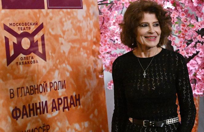Fanny Ardant, lors d’une conférence de presse dans le cadre du festival artistique Chereshnevy Les (« Forêt de cerisiers »), à Moscou, le 12 juin 2025.