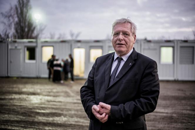 Le président d’Habitat et Humanisme Bernard Devert, à Saint-Genis-Les-Ollières, le 23 décembre 2015 .